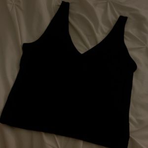 Tank Top V Cut Neckline from Abound, Black, Women’s size XXS
